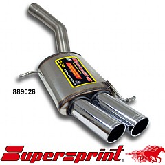 889026 Supersprint Rear Exhaust Twin Round 90mm VW Passat CC 3C    ,   2.0 TSI 200Hp/210Hp 2009 On