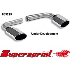 889215 Supersprint Endpipes Kit Left + Right 120mm x 80mm VW Beetle 5C 2012 On,   2.0 TSI 200Hp 11 On