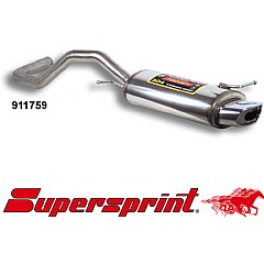 911759 Supersprint Rear Exhaust Oval EVO1 145mm x 75mm Stainless steel Seat Ibiza 2 6K 99-02    ,   1.9 TDI 90Hp 00 - 01