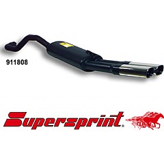 911808 Supersprint Rear Exhaust Twin Oval 95mm x 75mm Skoda Octavia 1 1U    ,  Saloon 1.6 100Hp To 05