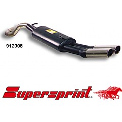 912008 Supersprint Rear Exhaust Twin Oval 95mm x 75mm Seat Toledo 1 1L 92-99    ,   1.6 100Hp To 99