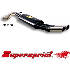 912108 Supersprint Rear Exhaust Twin Oval 95mm x 75mm VW Golf MK4 Variant 1J    ,  Estate 1.9 TDI 115Hp 98 On