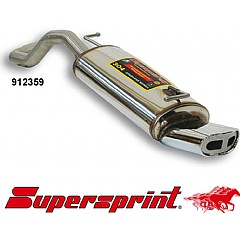912359 Supersprint Rear Exhaust Oval EVO2 145mm x 75mm Stainless steel Seat Leon 1 1M 99-06    ,   1.9 TDI 90Hp 00 - 05