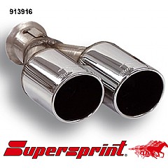 913916 Supersprint End Pipe Twin Round 80mm Seat Altea 5P    ,   1.6 102Hp 04 On