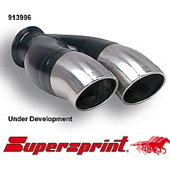 913996 Supersprint Endpipe Twin Round 76mm - 80mm DSP Stainless Steel Seat Altea 5P    ,   1.9 TDI 105Hp 04 On