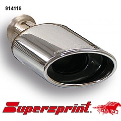914115 Supersprint Oval End Pipe 145mm x 95mm Seat Leon 2 1P 2006>    ,   2.0 TFSI 185Hp 06 On