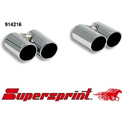 914216 Supersprint End Pipe Kit Left Twin Round 80mm - Right Twin Round 80mm Seat Leon 2 1P 2006>    ,   2.0 TDI 170Hp 05 On