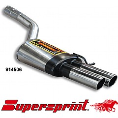 914506 Supersprint Rear Exhaust Twin Round 80mm VW Jetta MK5 1K 2006>    ,   2.0 TFSI 200Hp 05 On