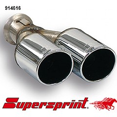 914616 Supersprint End Pipe Twin Round 80mm Seat Leon 2 1P 2006>    ,   2.0 FSI 150Hp 06 On