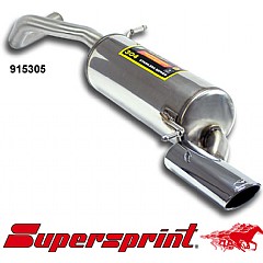 915305 Supersprint Rear Exhaust 100mm x 75mm VW Polo 6R    ,  3 Door 1.2 TSI 105Hp 2009 On