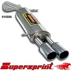 915506 Supersprint Rear Exhaust Twin Round 80mm Skoda Fabia 2 5J    ,   1.4 TSI 180Hp 2010 On