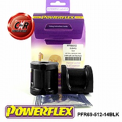 PFR69-512-14BLK Rear Anti Roll Bar Bushes 14mm scion FR-S,
