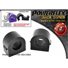PFF80-1203-24BLK Front Anti Roll Bar Mounting Bushes 24mm (2 Piece) vauxhall Zafira B 2005-2011,