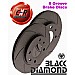 Black Diamond 6 Groove Front Vented Discs VW Polo 6R    ,  1.2 ( 6/09 >)