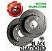 Black Diamond Drilled Front Solid Discs VW Transporter 4 70 7D 91-2004    ,  1.8 ( 90 - 93)