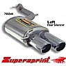 Supersprint Rear Exhaust Left Twin Round 100mmmm